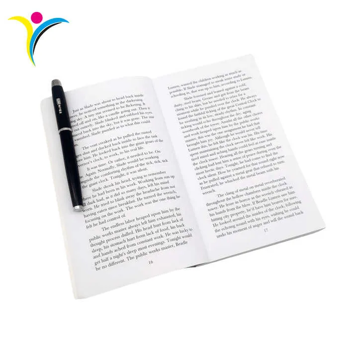 طباعة كتب روايات مخصصة في الخارج، طباعة غلاف ورقي بالأبيض والأسود Overseas Custom Novel Books Print Black and White Novel Softcover Printing