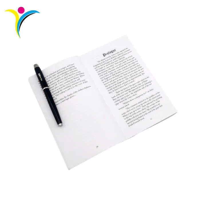 طباعة كتب روايات مخصصة في الخارج، طباعة غلاف ورقي بالأبيض والأسود Overseas Custom Novel Books Print Black and White Novel Softcover Printing