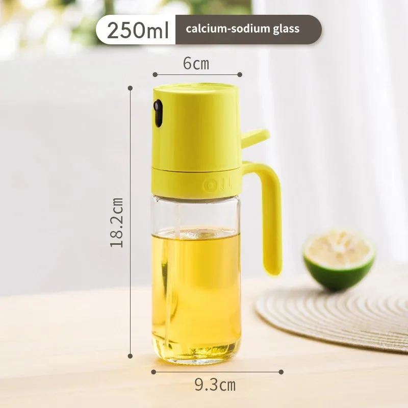 250ml Oil Spray Bottle Glass Dispensers for Barbecue Air Frying Pan Camping Soy Sauce Vinegar Olive Oil Sprayer Mister