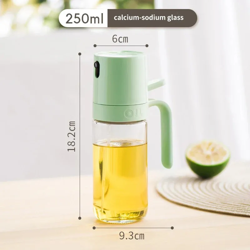 250ml Oil Spray Bottle Glass Dispensers for Barbecue Air Frying Pan Camping Soy Sauce Vinegar Olive Oil Sprayer Mister