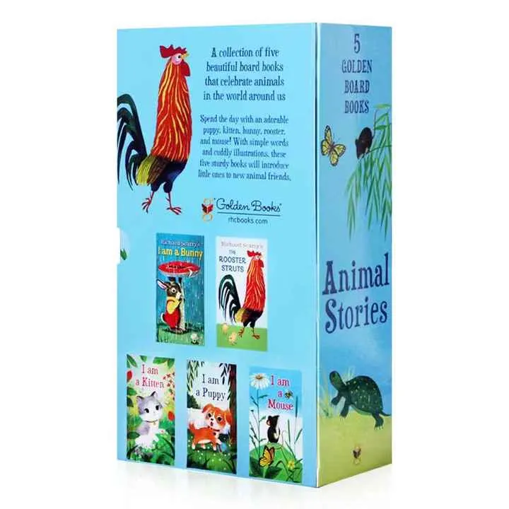 5 كتب مدرسية قصص حيوانات أنا أرنب يكبر كتب . Wholesale 5 Animal Story Books I Am a Growing Up