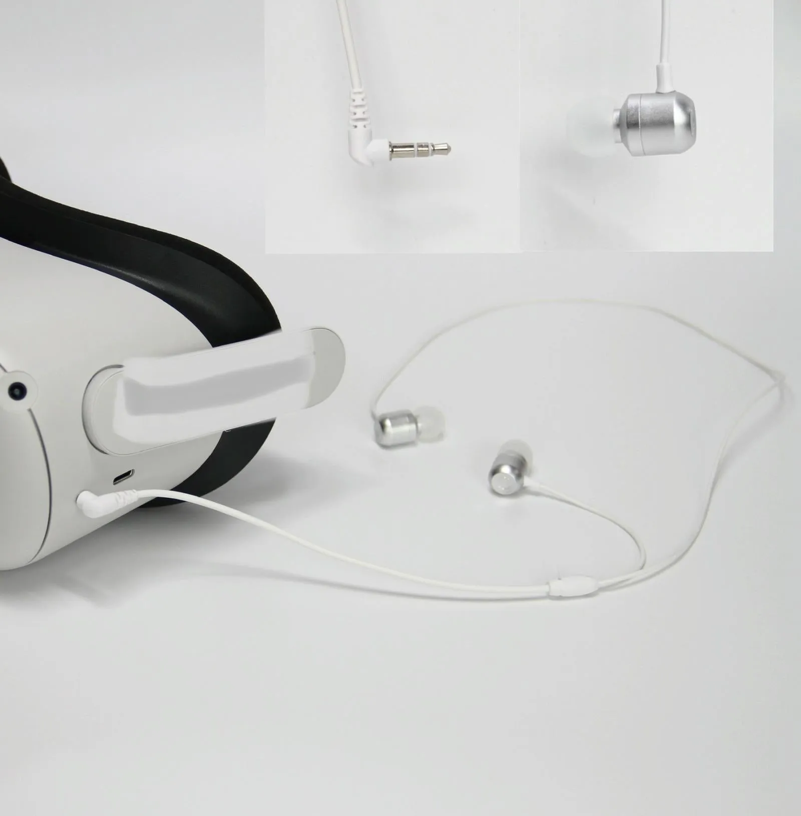 Aluminum 3.5mm Earbuds for Meta Quest 2 - Compact and Durable