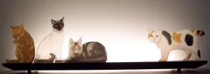 Animal Glasscapes: Mere Cats