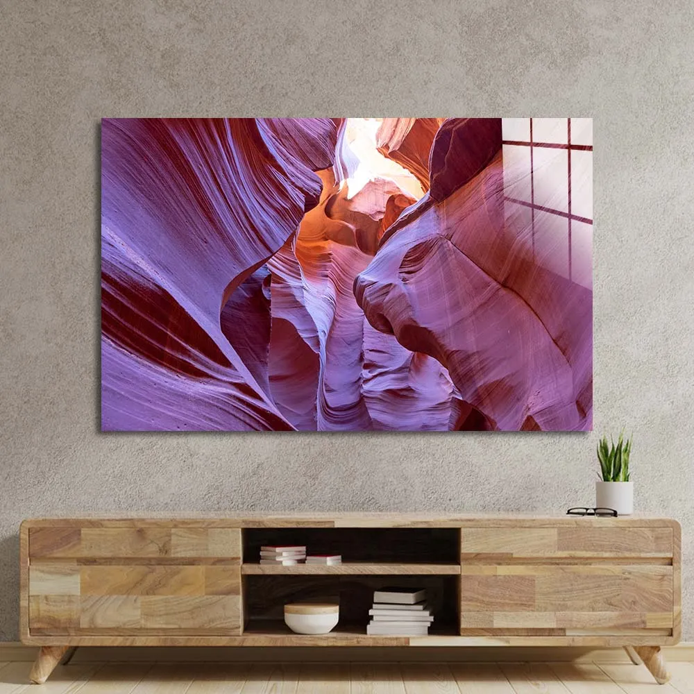 Antelope Canyon, Arizona 3 Glass Wall Art