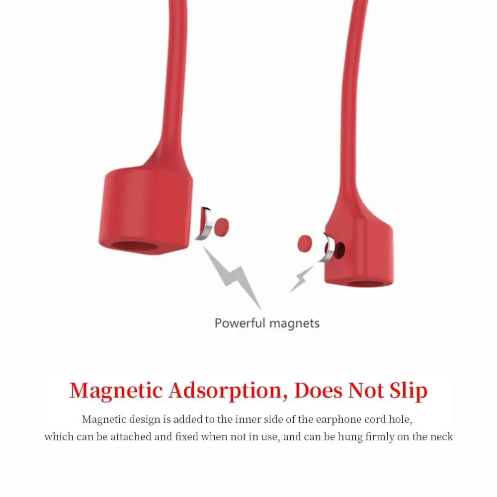 Anti-drop Silicone Anti-lost Rope for Apple Airpods 3 3rd Generation, Oppo, Enco M31 Tws Magnetic Lanyard Cables