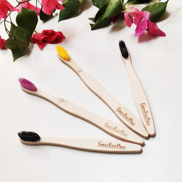 Bamboo Toothbrush | 2 Adults 2 Kids