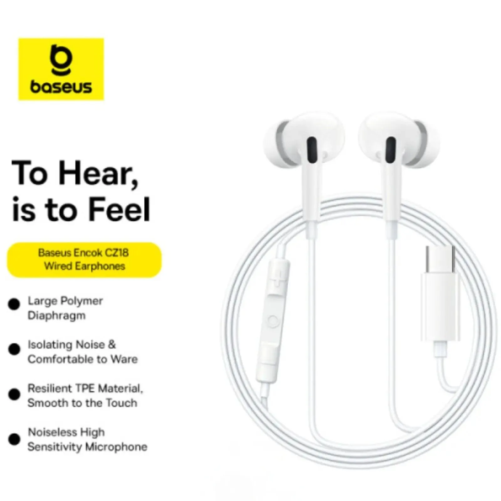 Baseus Encok CZ18 Wired Earphones