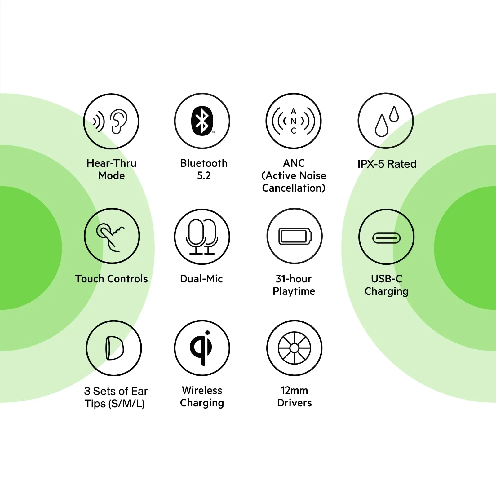Belkin Soundform Flow TWS Earbuds (White, AUC006BT)