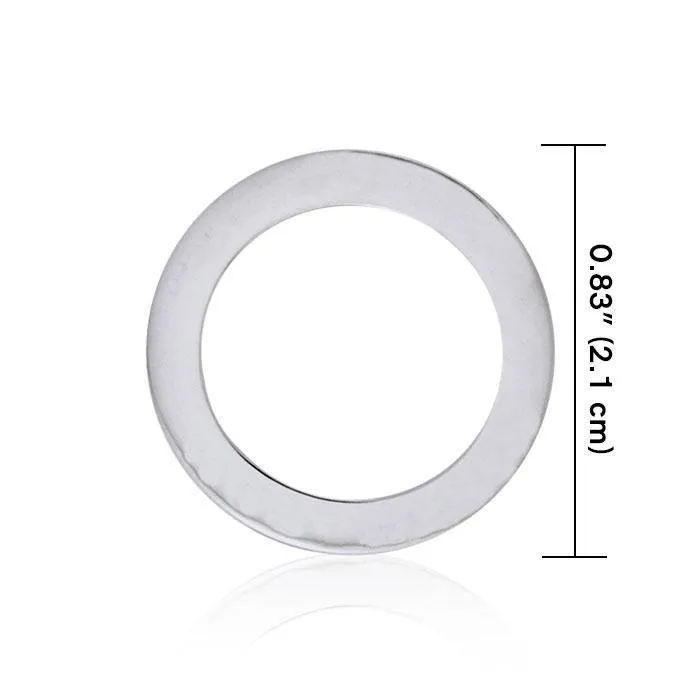 Blank Silver Disc Pendant TPD3605