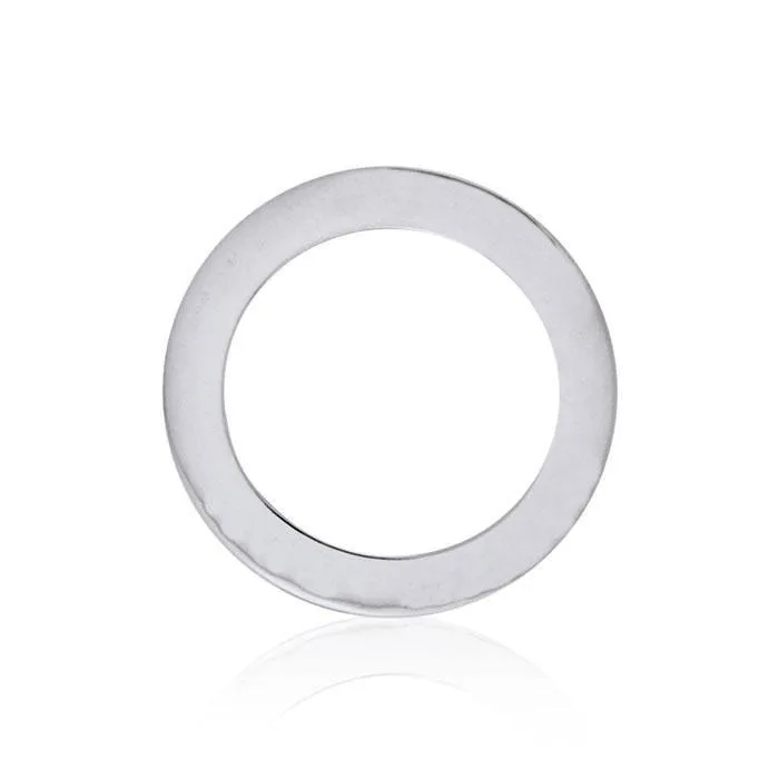 Blank Silver Disc Pendant TPD3605