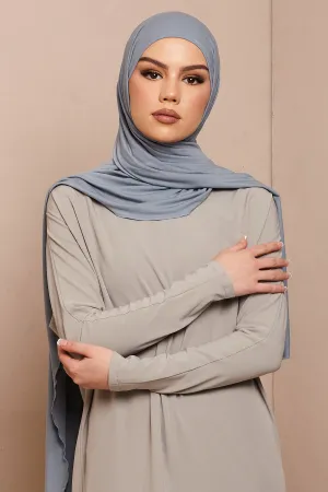 Blue Blizzard Bamboo Jersey Hijab