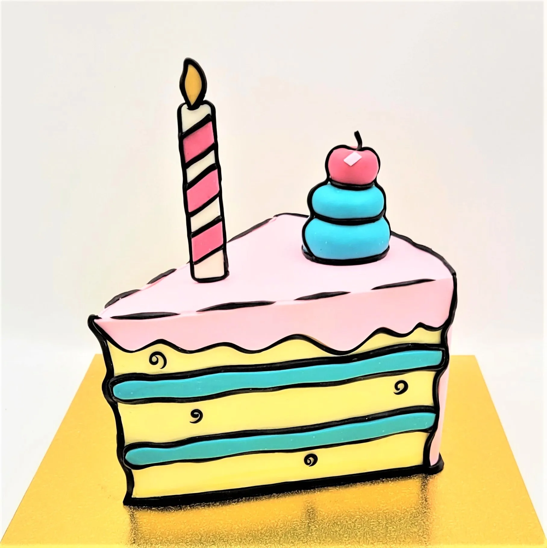 Cartoon Cake Slice