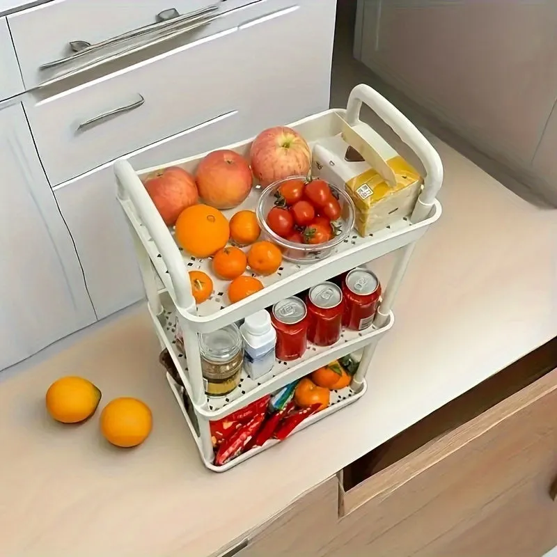 Compact 4-Tier Rolling Storage Cart: Versatile Black Organizer for Bedroom Kitchen Bathroom Easy Assembly Ideal for Medical Supplies