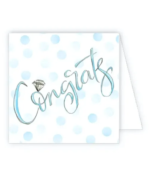 Congrats Blue Dots Enclosure Card