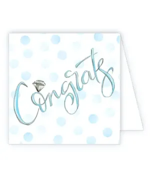 Congrats Blue Dots Enclosure Card