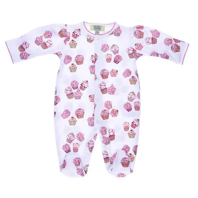 Cup-Cakes Printed Girl Footie