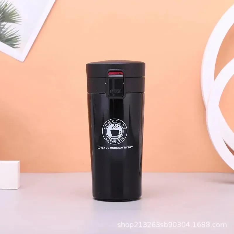 Double Wall 304 Stainless Steel Thermal Mug 0.5L Leak-proof Vacuum Flask for Coffee and Tea Thermal Insulation