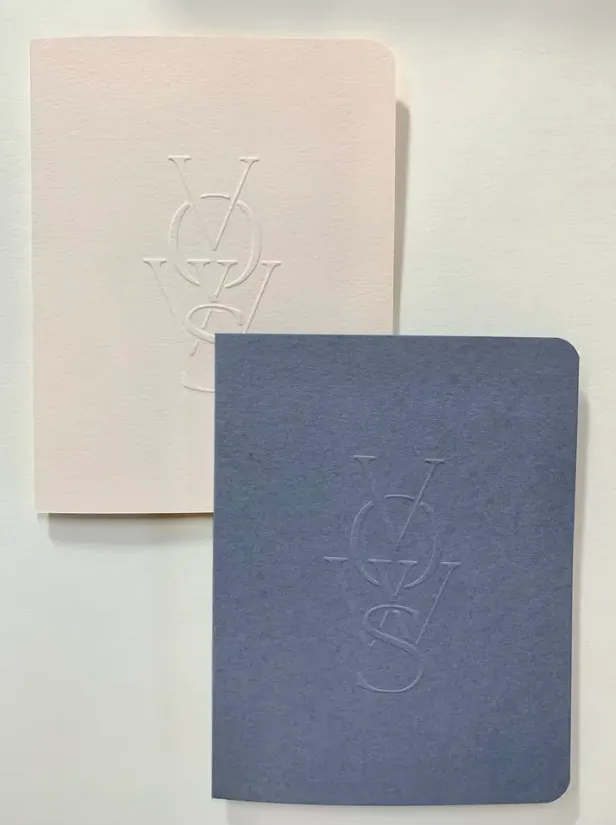 Embossed Vow Books - Set of 2