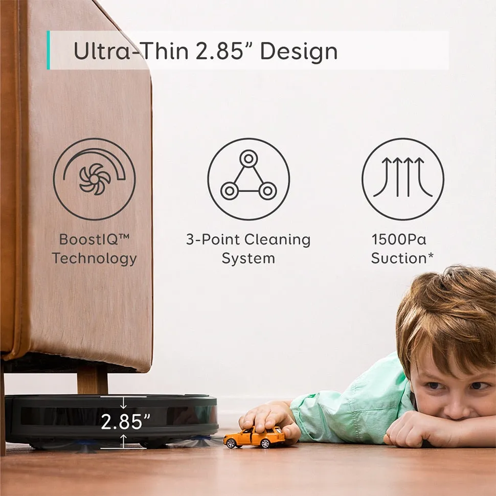 eufy [BoostIQ] RoboVac 12,Super-Thin,1500Pa,Quiet, Upgraded , Self-Charging Robotic Vacuum Cleaner.