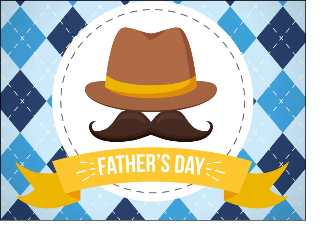 Father's Day - Design 3 - edible cake/cupcake toppers