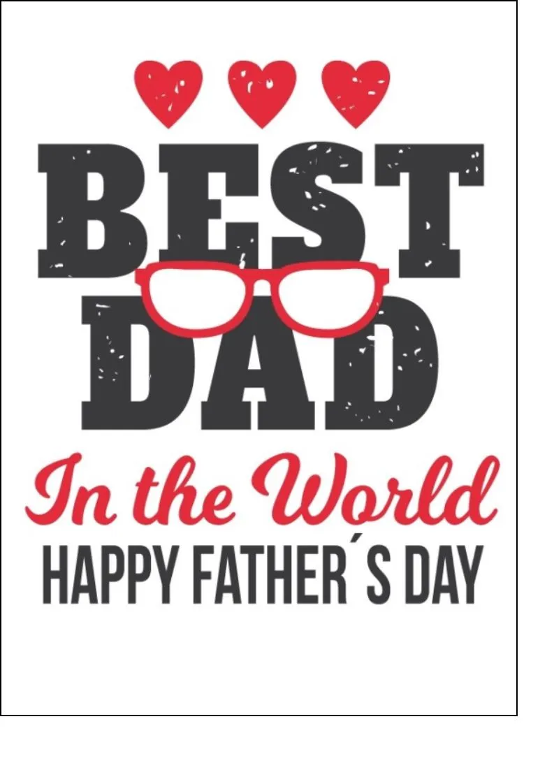 Father's Day - Design 9 - edible cake/cupcake toppers