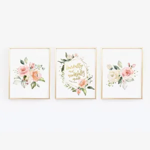 Fearfully and Wonderfully Made Wall Print - Christian Nursery Art Decor