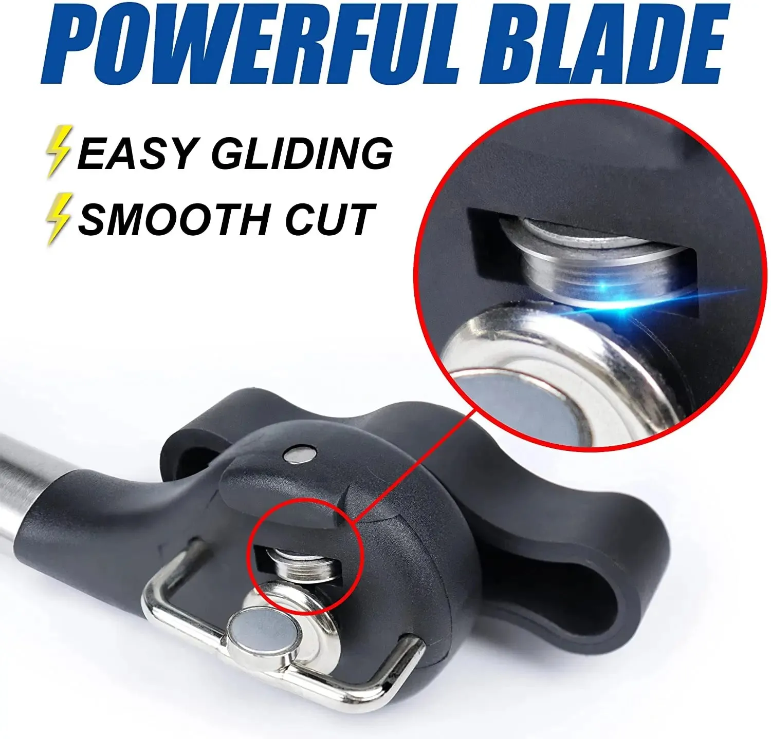 Food Grade Stainless Steel Can Opener Safe Cutting Edge Handheld Tool for Kitchen Restaurant