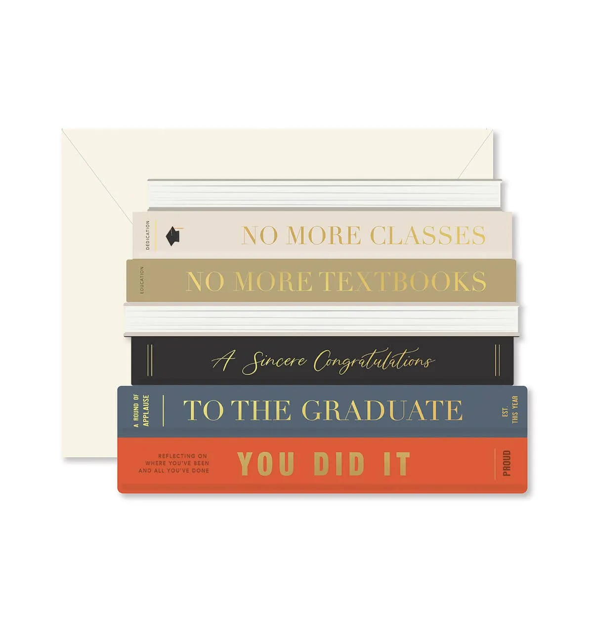 Graduation Books Greeting Card