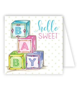 Hello Sweet Baby Enclosure Card
