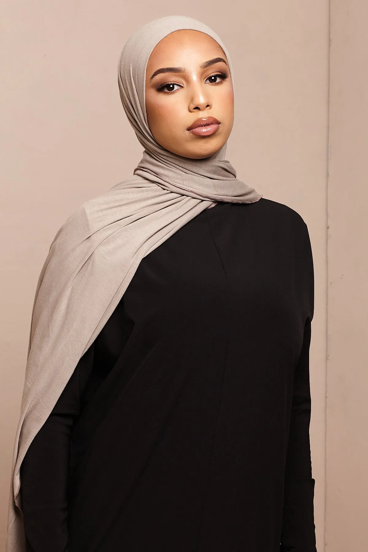 Latte Soft Bamboo Jersey Hijab