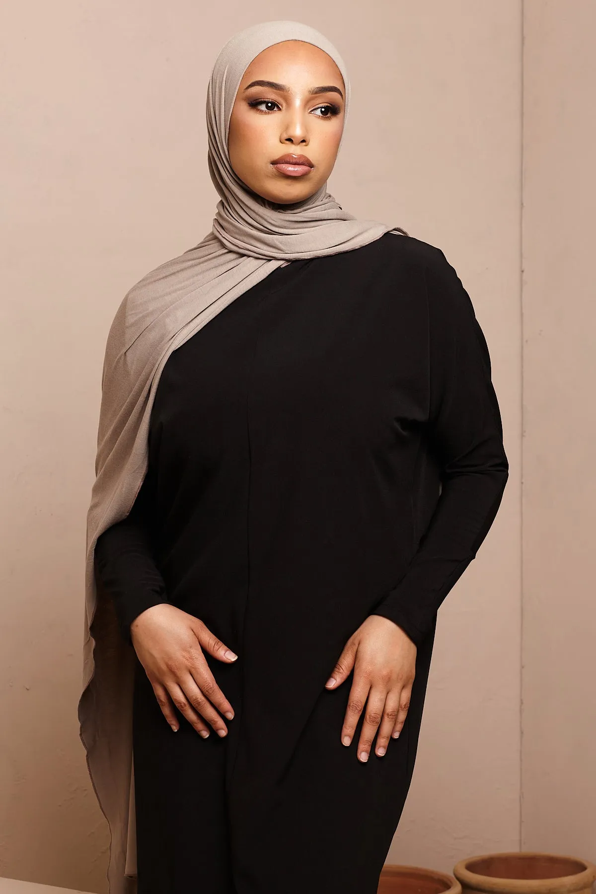 Latte Soft Bamboo Jersey Hijab