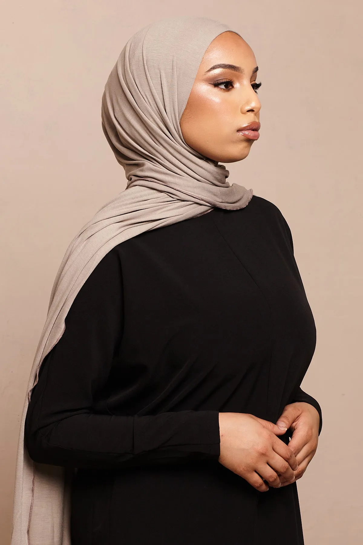 Latte Soft Bamboo Jersey Hijab