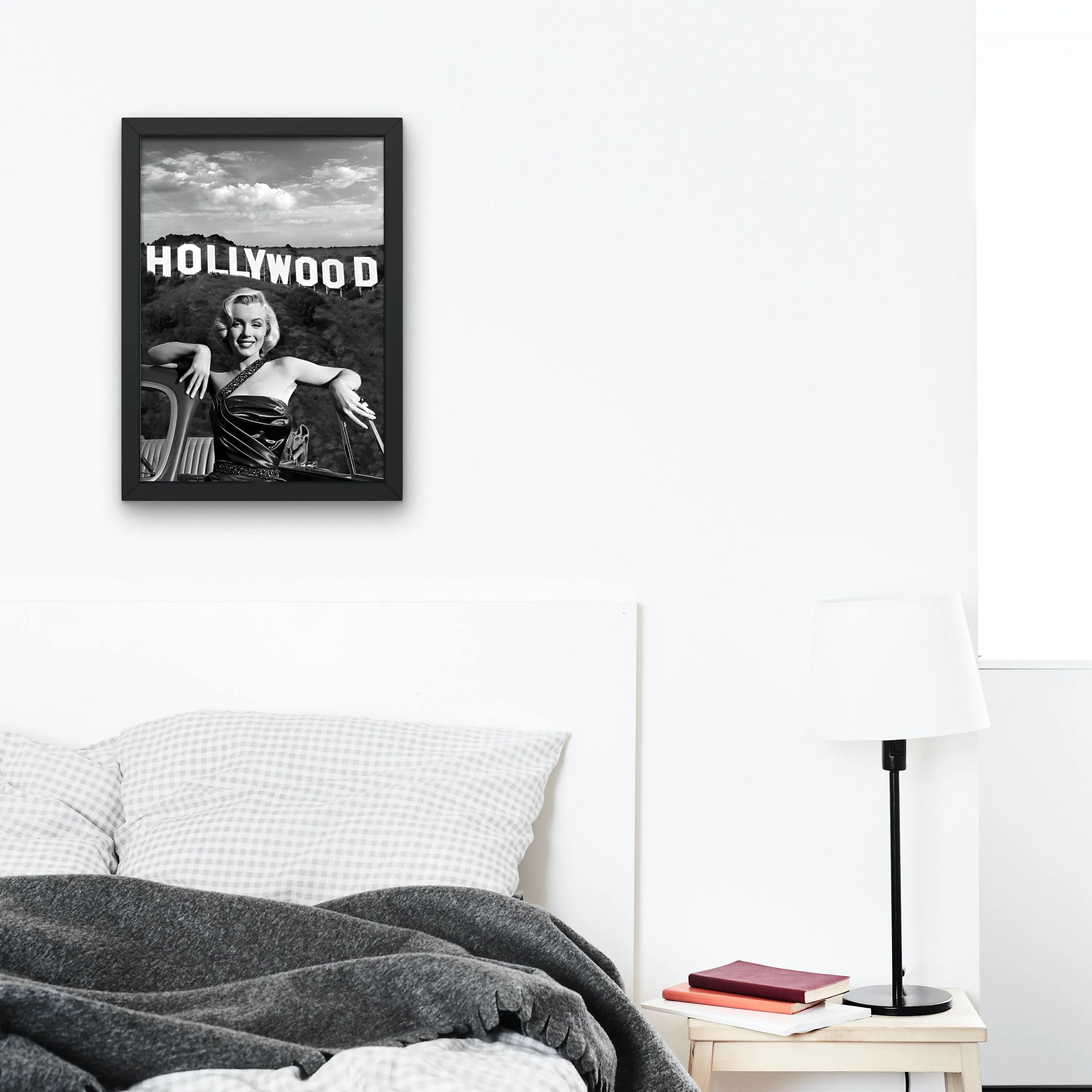 Marilyn Monroe Wall Art PRINTABLE WALL ART, Marilyn Monroe Photo, Vintage Black And White Photo, Old Hollywood, Glam Wall Art, Fashion Poster