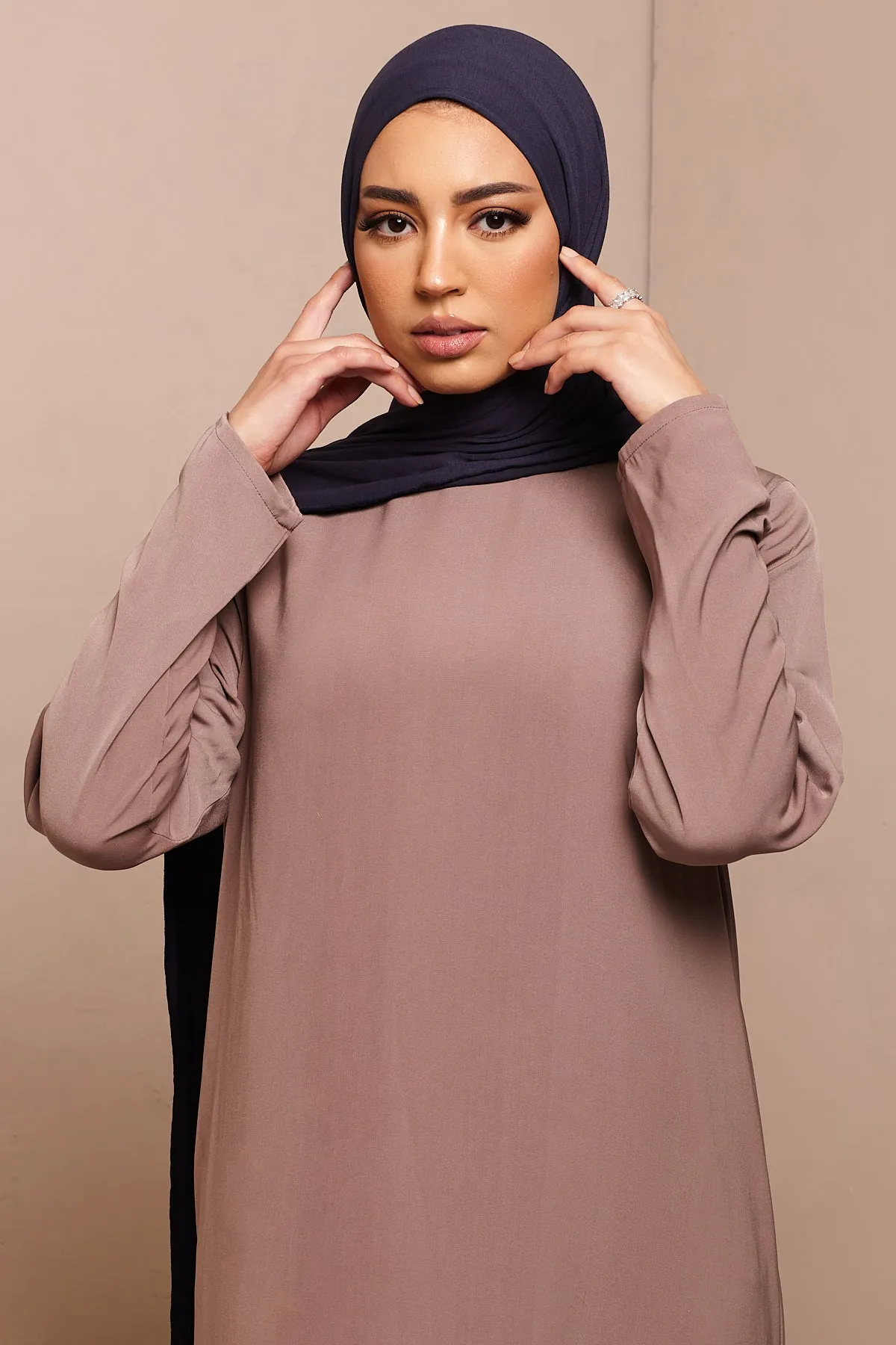 Maritime Blue Bamboo Jersey Hijab