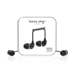 [OPEN BOX] HAPPY PLUGS Deluxe In-Ear Headphones Black Marble