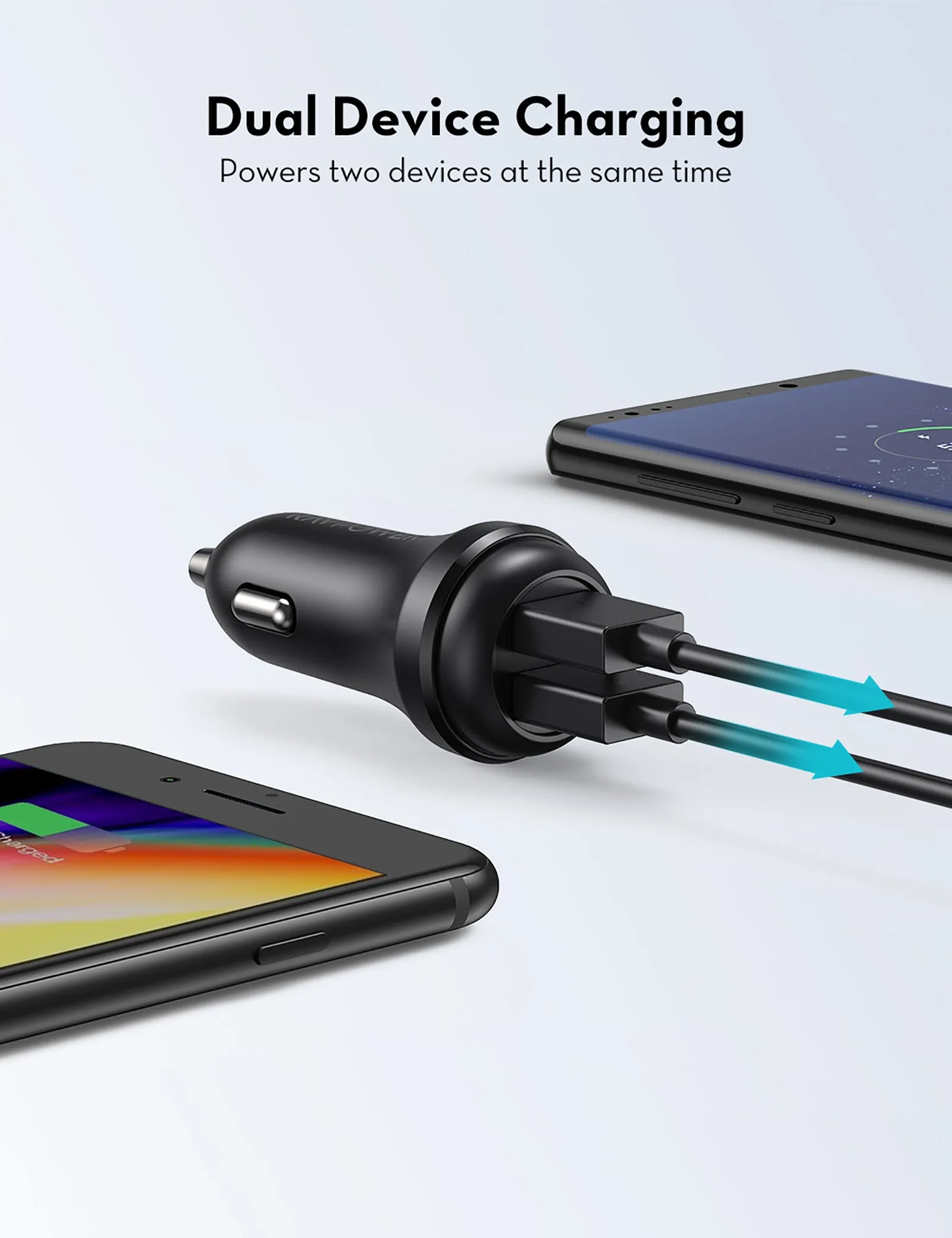 RAVPower Turbo 36W 2-Port Car Charger