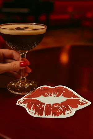 Red Lips Paper Party Napkins