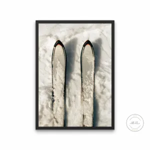 Retro Ski Poster PRINTABLE WALL ART, Sports Prints, Sports Aesthetic, Ski House Decor, Vintage Ski Poster, Head Skis, Aspen Chamonix Ski Art