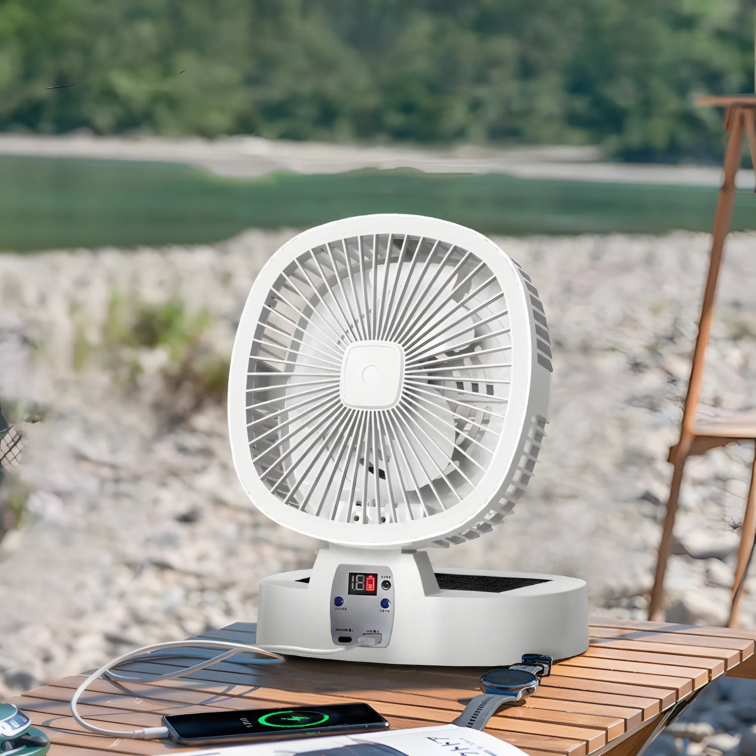 Sun Chill Solar-Powered Portable Fan