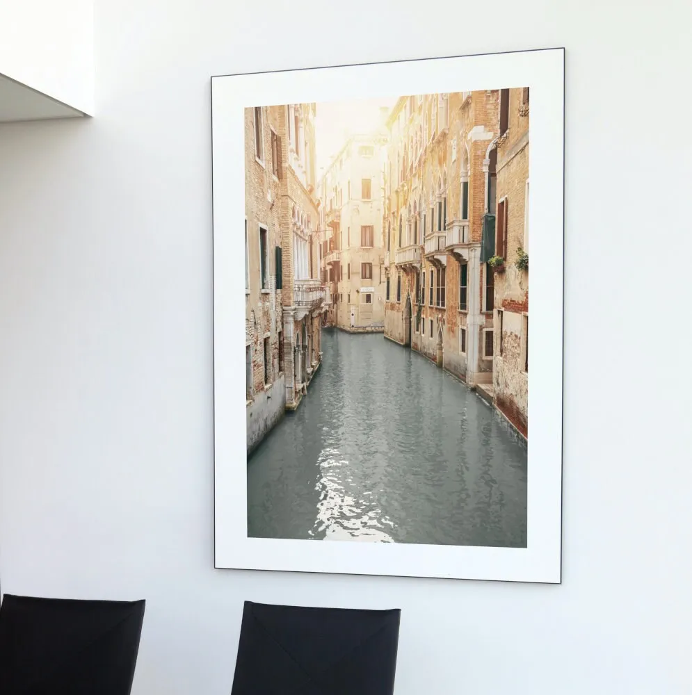 Venice Poster PRINTABLE WALL ART, Venice Wall Art, Retro Travel Poster, Beige Wall Art, Italy Travel Poster, Coastal Wall Decor, Venice Canal