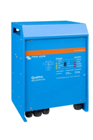 VICTRON QUATTRO INVERTER CHARGER 24/3000/70A - 50A TRANSFER SWITCH