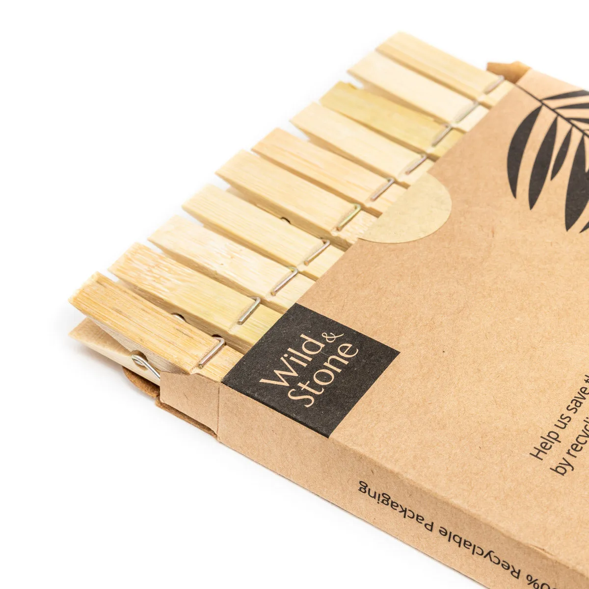 Wild & Stone 20 Biodegradable Bamboo Laundry Pegs