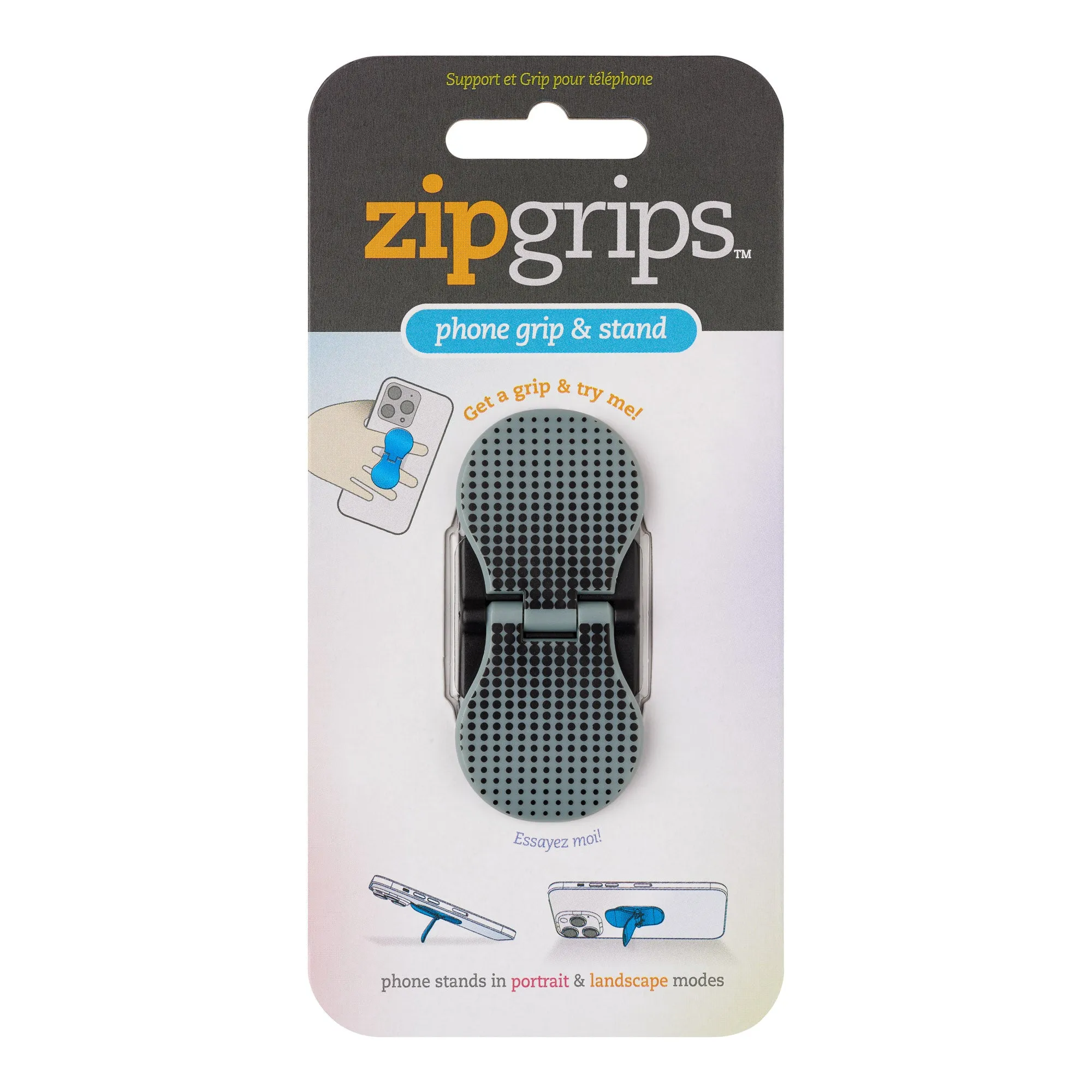 ZipGrips Phone Holder - Black Dots